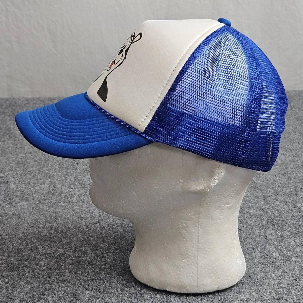 Vintage Hamms Beer Trucker Hat Blue White Bear 90s Brewery Americana Festival